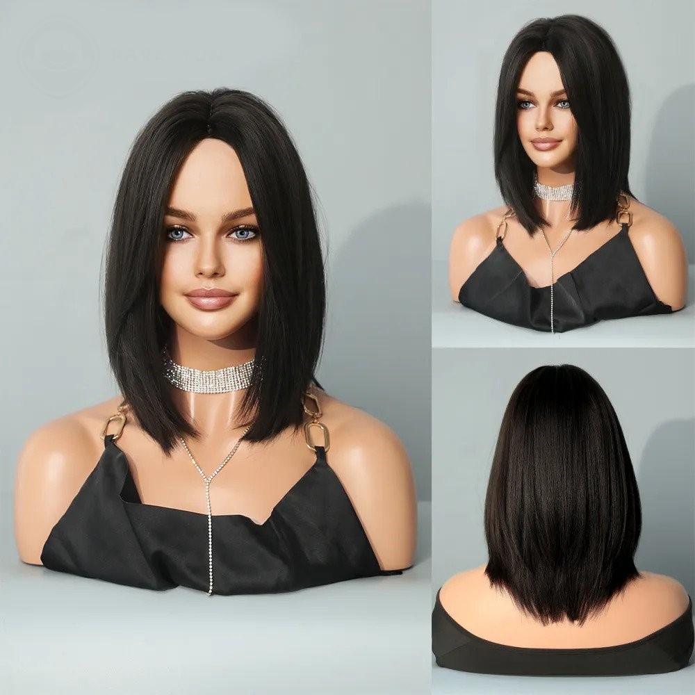 Full head short hair wig for baby girls natural Hair color