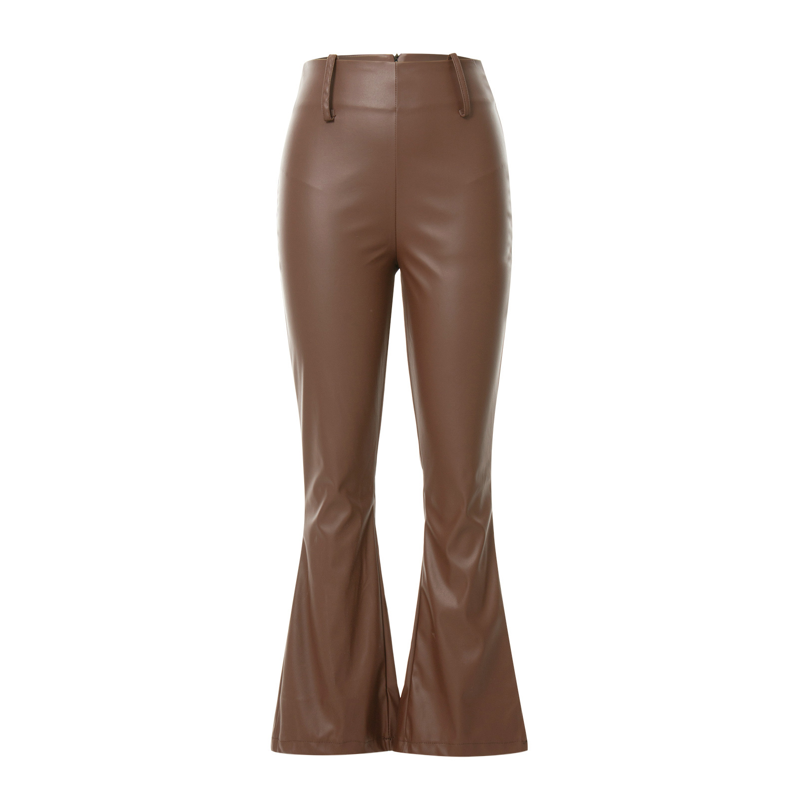 pop it Women Flared Leather Pants 