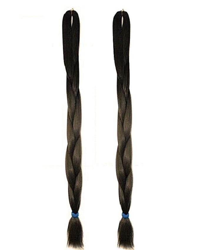 Synthetic Braided Hair Extension For Women - Natural Brown
