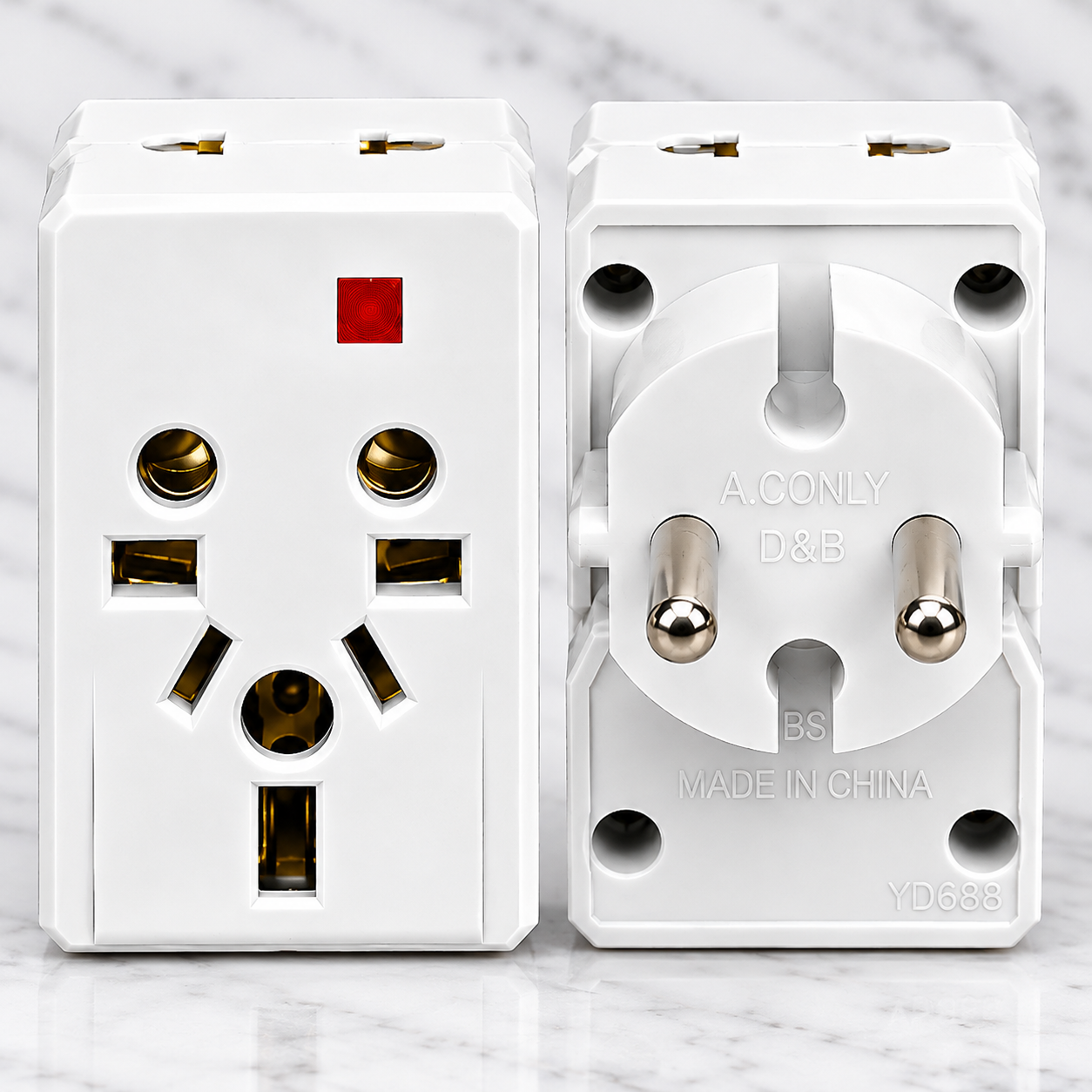 Multi Plug shoe Adapter | socket | Pluge | Travel | | Universal Socket | Red Indicator Light | 250V 25A