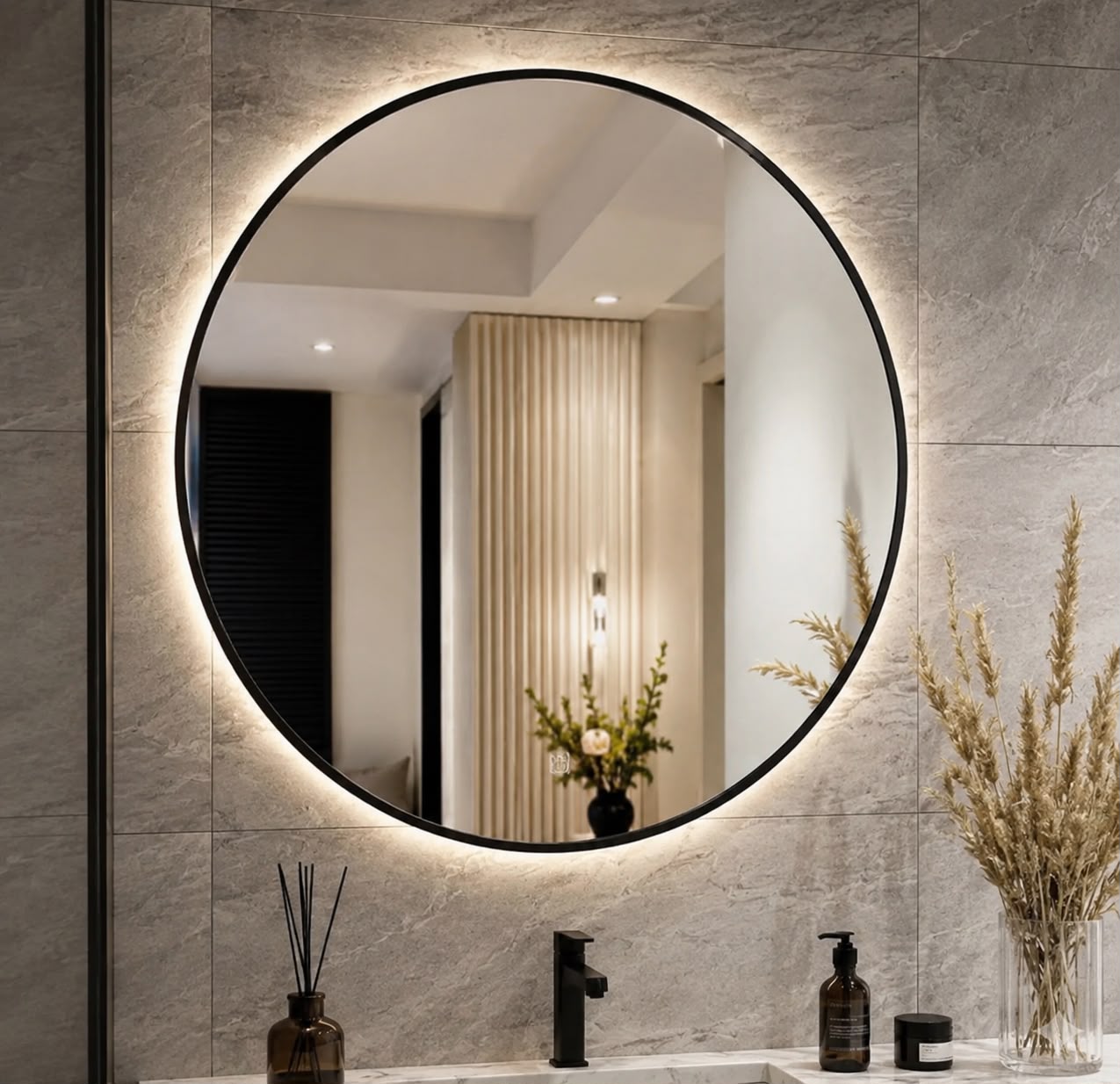 Trusted Trends | LED Dressing Mirror | 2x2 Ft | HD Backlit Vanity & Wall Mirror | Bedroom & Dressing Room