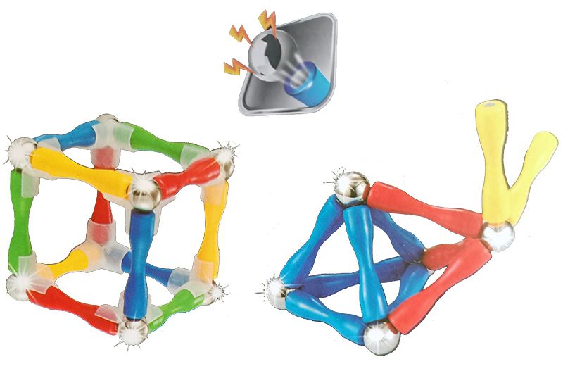 Magnetic Bar Building Sticks Block Toy (63 pieces)