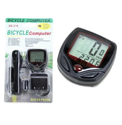 Bicycle Speedometer & stopwatch computer SB 318 Bicycle speed calculator & stopwatch Digital speedometer Odometer bicycle meter bicycle