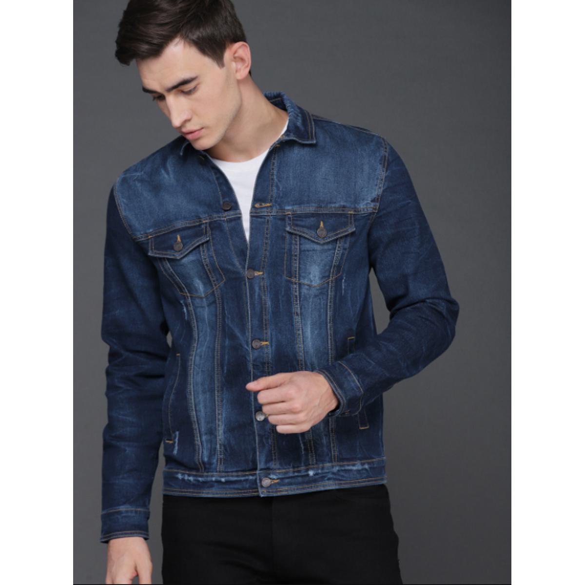 Mens Clothing Denim Jacket Stretchable