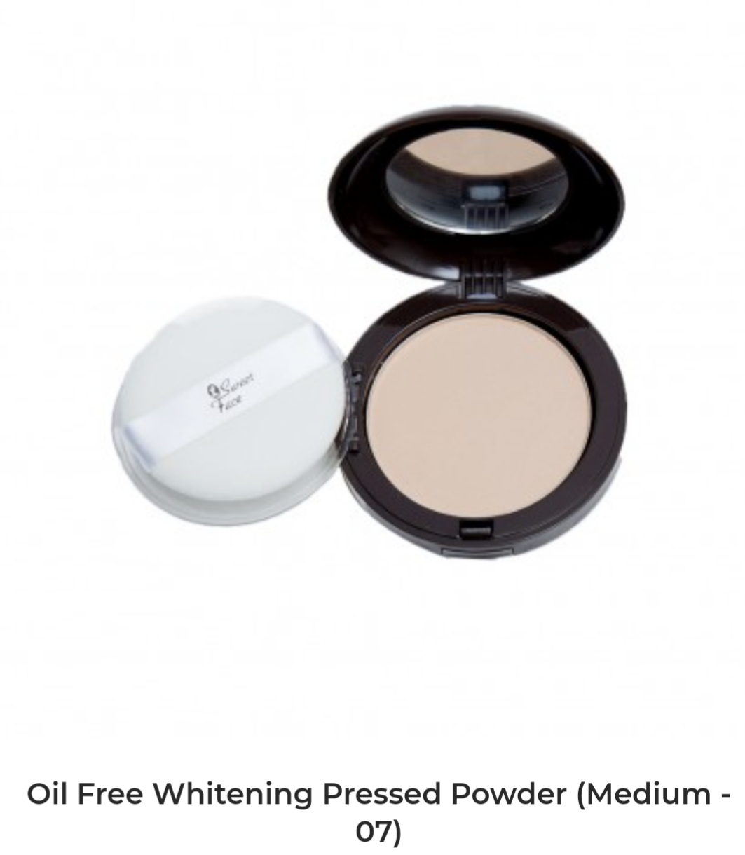 Sweet Face Whitening Pressed Powder Oil Control Perfect Stay Face Powder
