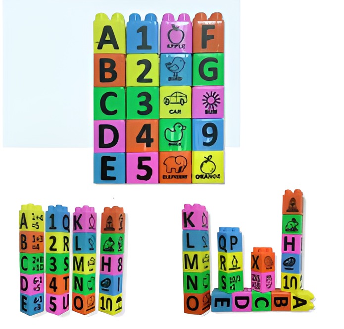 Educational Blocks For Kids | Blocks With A,B,C.... & 1,2..... | Blocks For Playing & Learning Spellings | High Quality Blocks