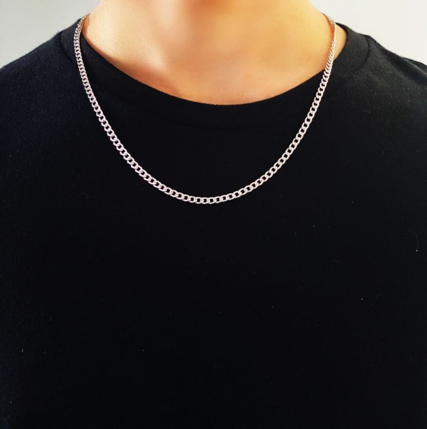 Thin Silver Neck Chain – Chain For Boys 