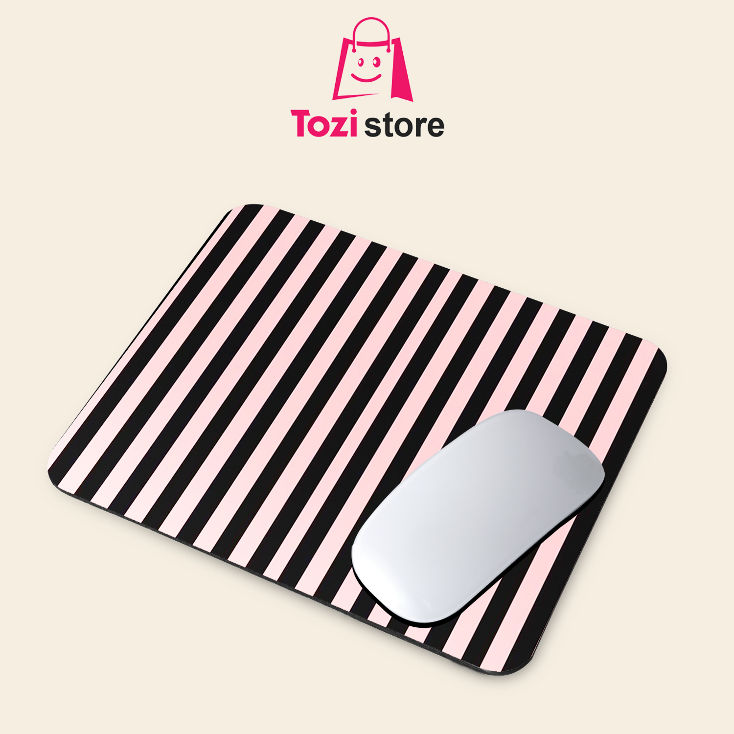 Gaming Mouse Pad Premium 8" x 6.5 Thick Non-Slip Rubber Base, Smooth Cloth Surface for Precision Control - Tozistore price in Pakistan