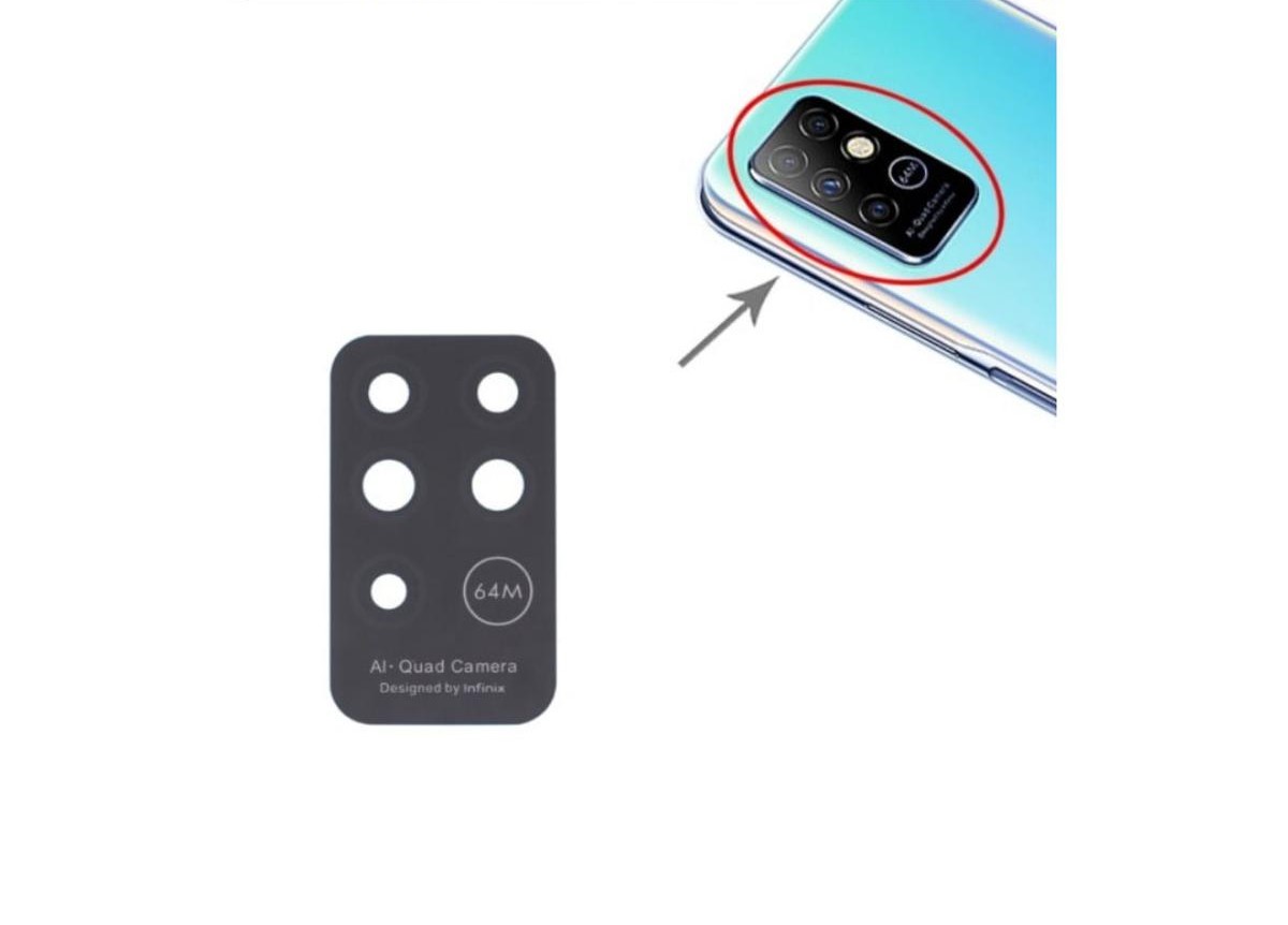 Infinix Note 8 Replacement Back Camera Lens Glass For Infinix Note 8
