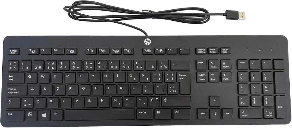Wired USB Slim Keyboard for PC / Laptop - Full size  plug and play  comfortable and Quiet Typing