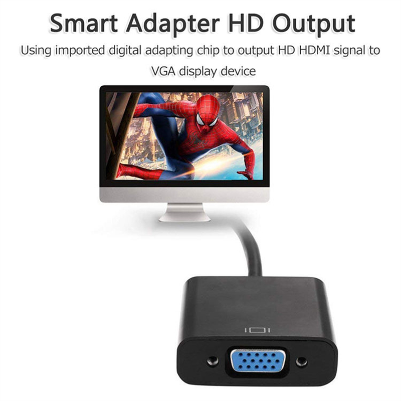 HDMI TO VGA Converter with Sound Audio Cable