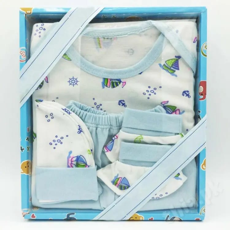 One Size 5 Pcs. Baby Gift Set New Born Baby Clothes Set