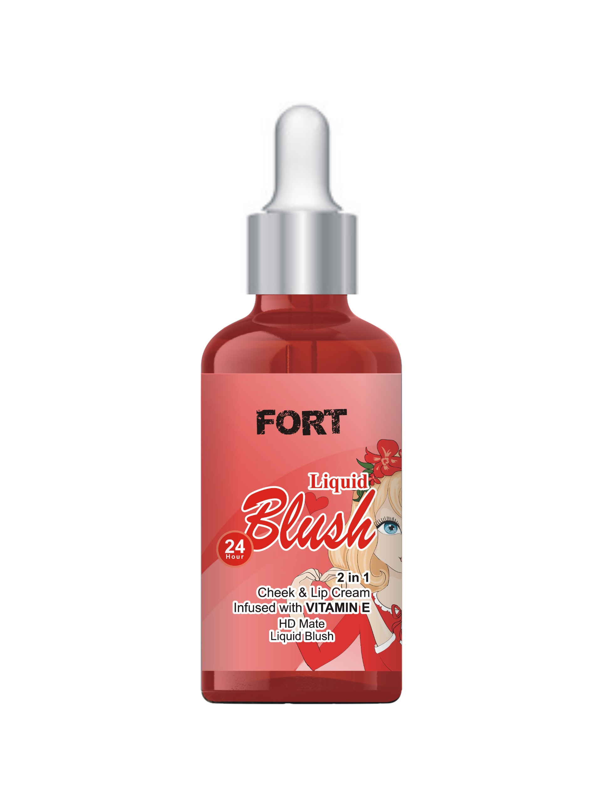 Matte Liquid Blush Long Lasting Waterproof Red Peach Pink Blusher Face Makeup Cosmetics