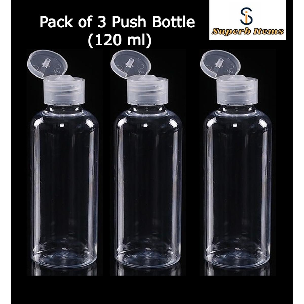Transparent Plastic Hair Oil Bottle