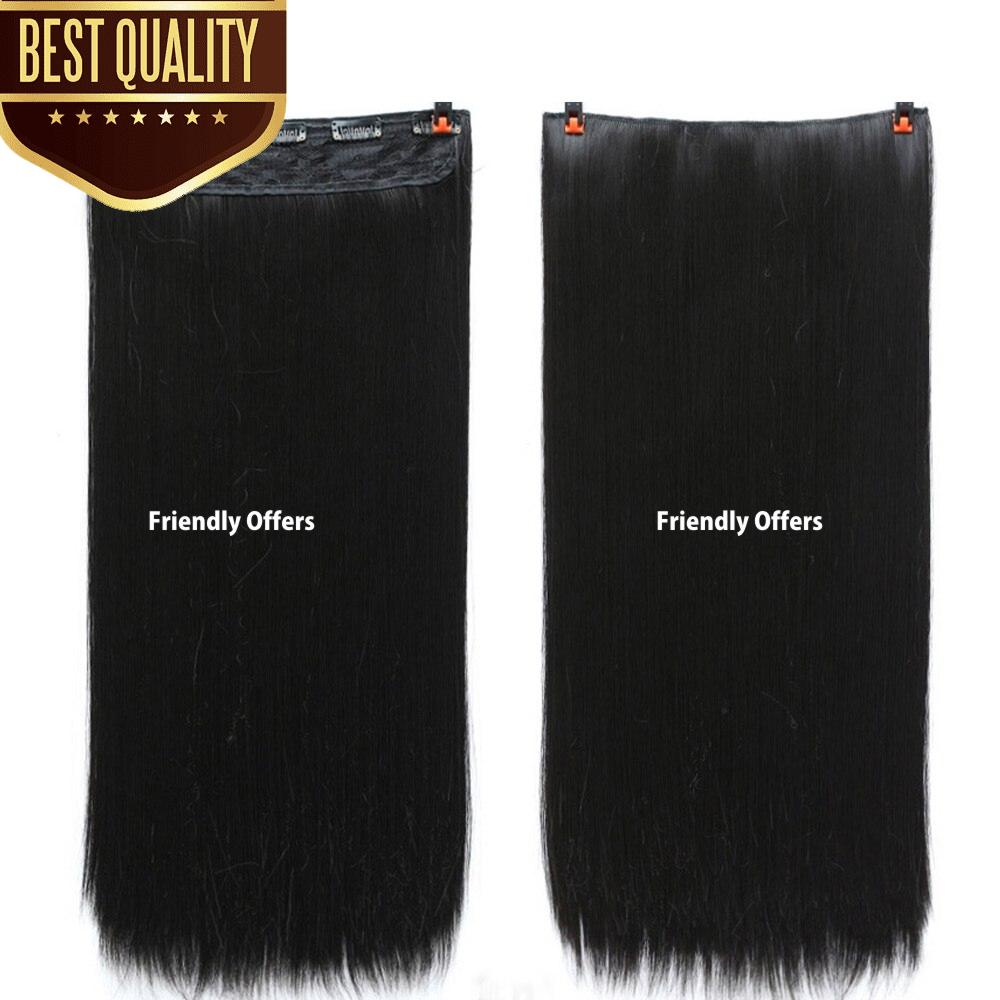 Long Hair Extension NEW FASHION 5 Clips In 26 Inches Straight Hair Extension ● Natural Brown Color (Default) ● Choose Color from Dark Brown and Black From Color Variations Above. ● Washable and Restyleable