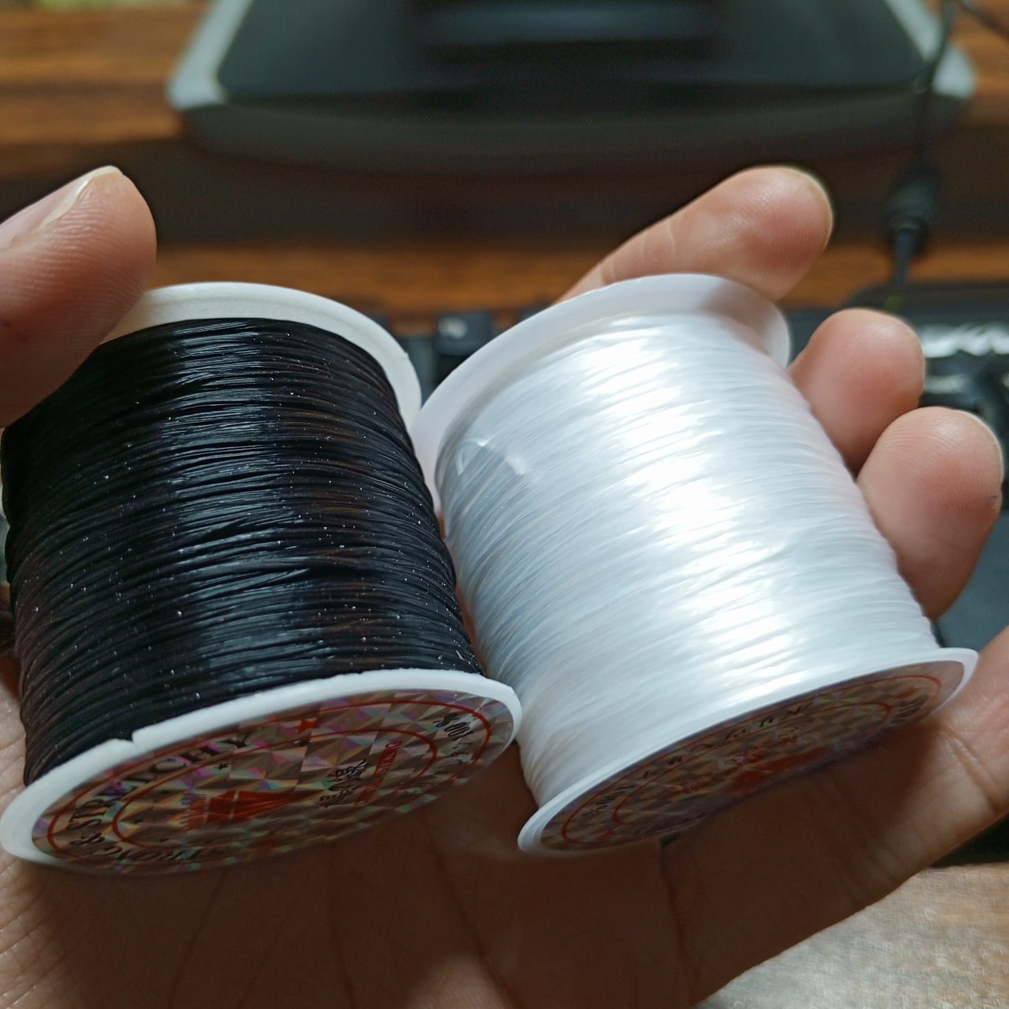 Stretchable Thread For Jewlery Making Nylon Thread For Bracelet Making Elastic String For Beading Jewelry Cord, Elastic Bracelet Rope Crystal Beading Cords, for Jewelry Making Beading Thread Elastic String Cord High-Quality Crystal Bead String -
