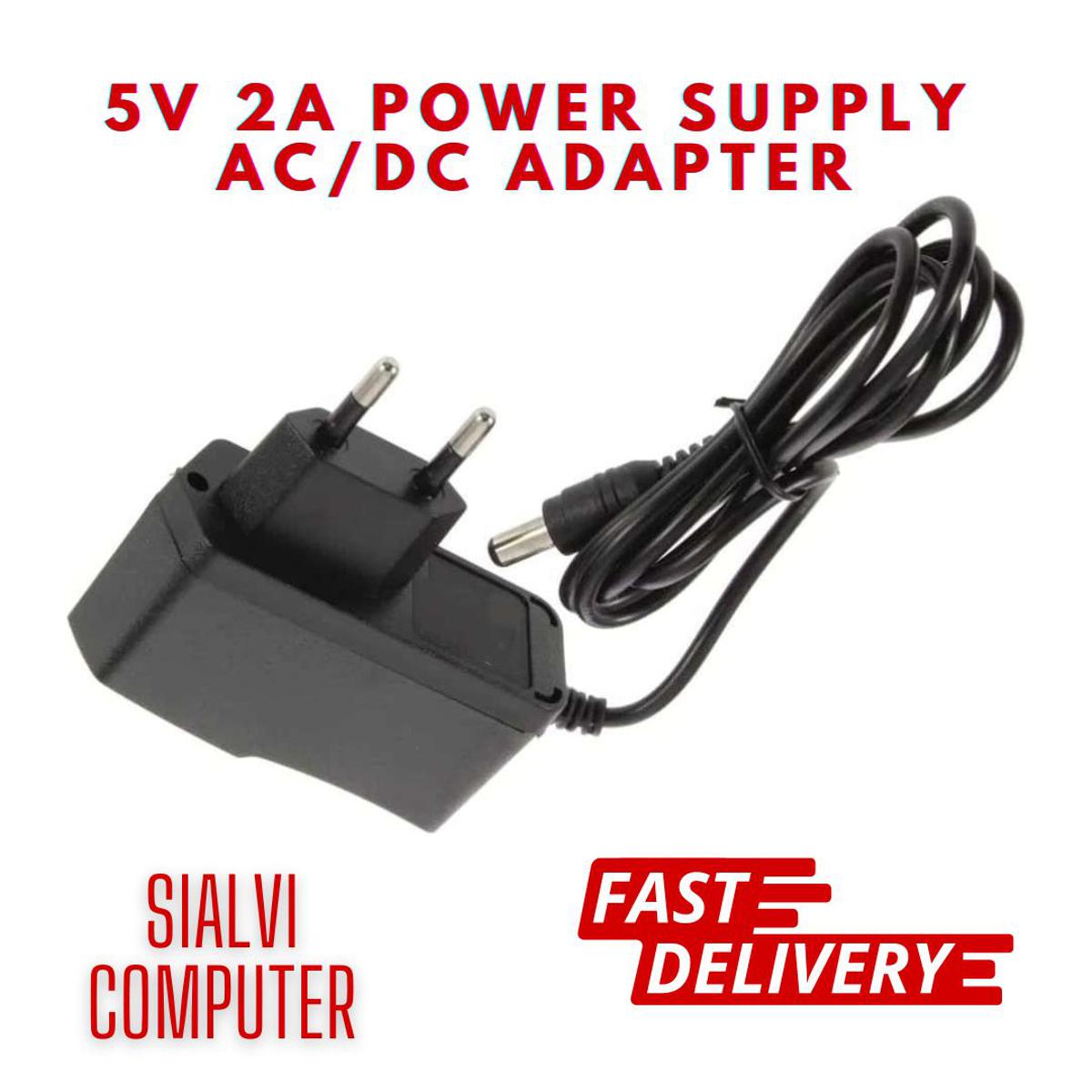 5V 2A Power Supply AC/DC Adapter By Sialvi Computer
