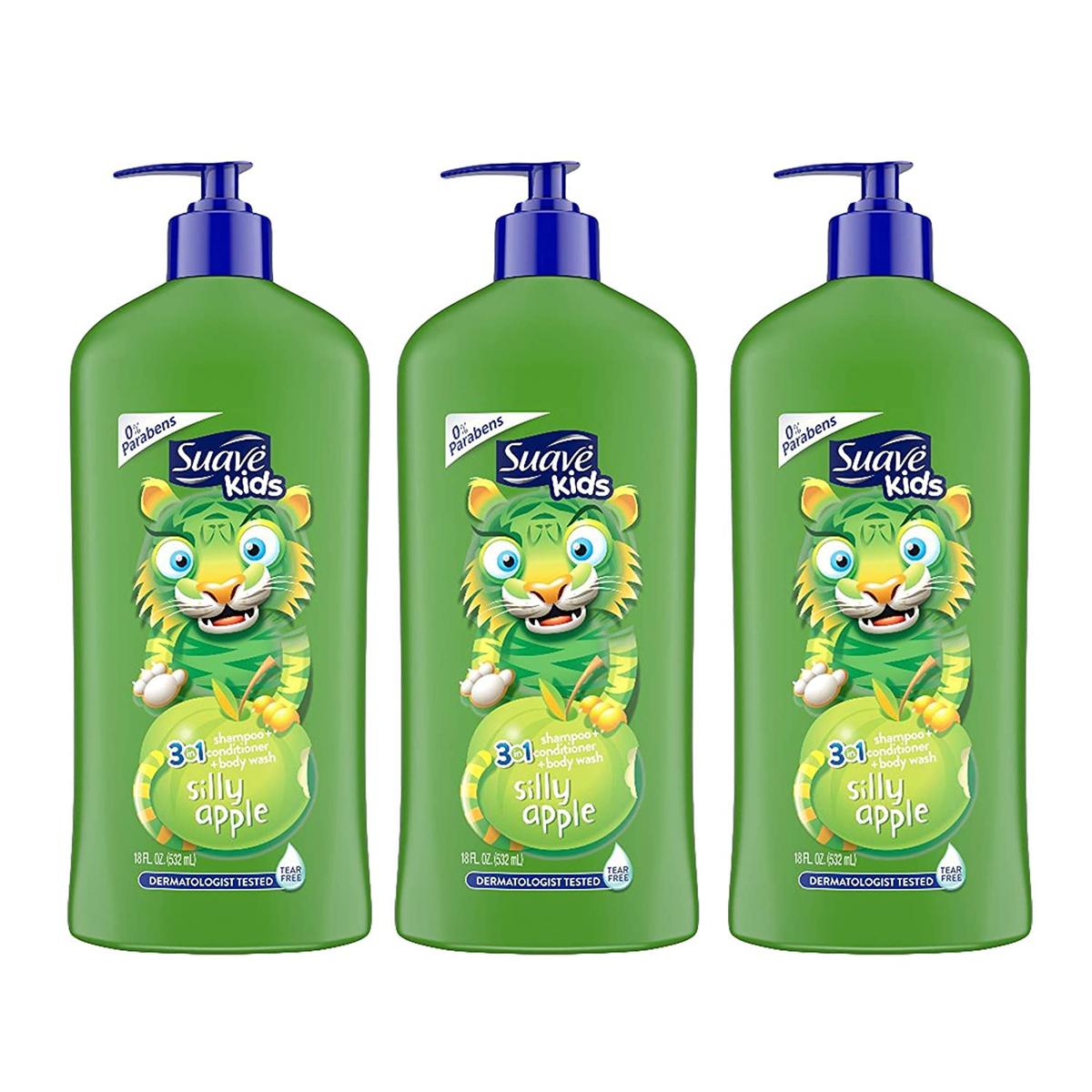 Suave Kids 3 In 1 Shampoo Conditioner And Body Wash | Baby Hair Cleansing Care | Original
