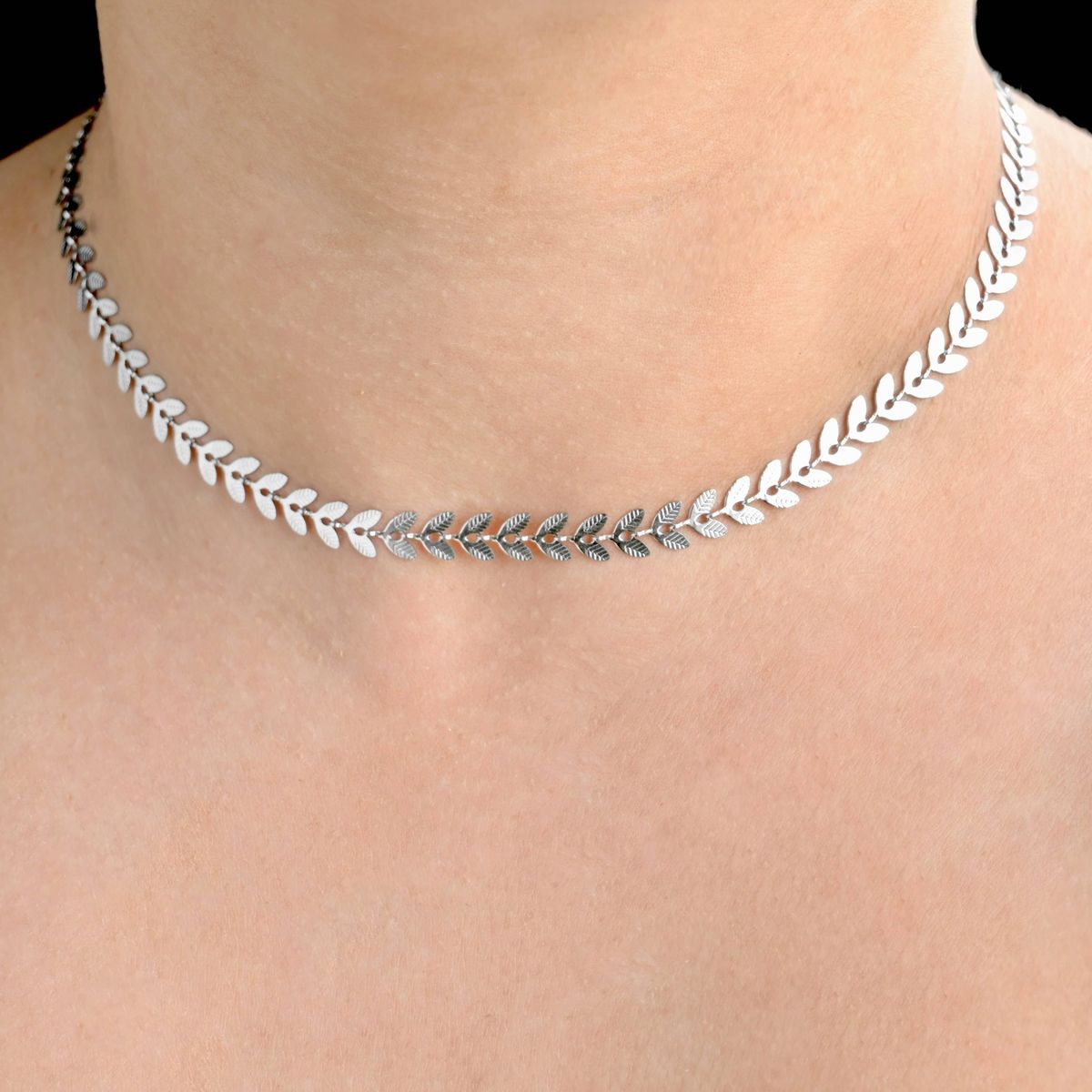 Jewels & Glow HOVANCI Beach Theme Jewelry | Novelty Plus Size Stainless Steel Water Resistant Wheat Leaf Anklet | Personalized Minimalist Leaf Shaped Chain Bracelet | Real 925 Sterling Silver Fashion Leaf Synthetic Pearl Charm Bracelet for Women | Gold-Pl