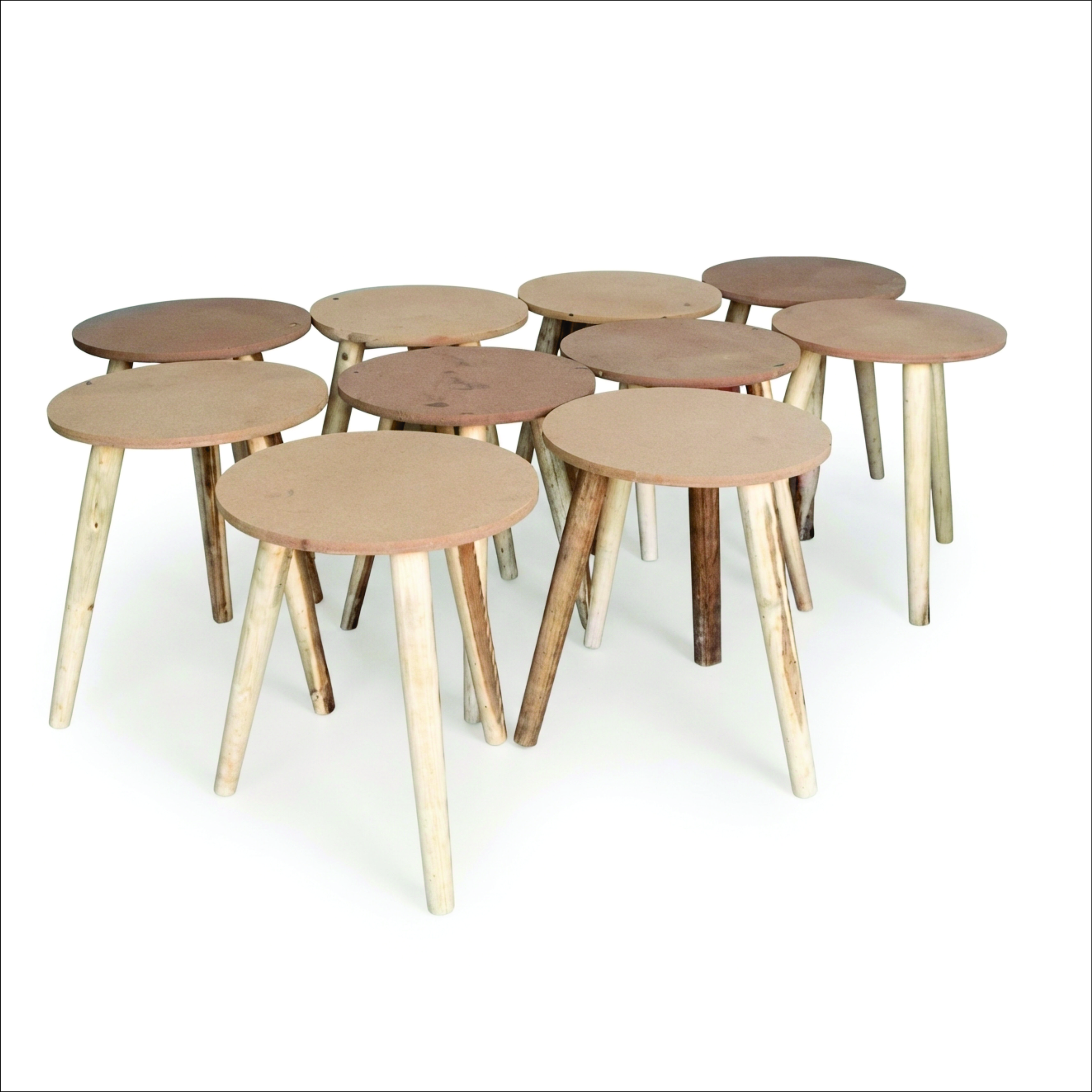 Coffee table with 3 legs, unfinished product woodworking #trending #diy #viral