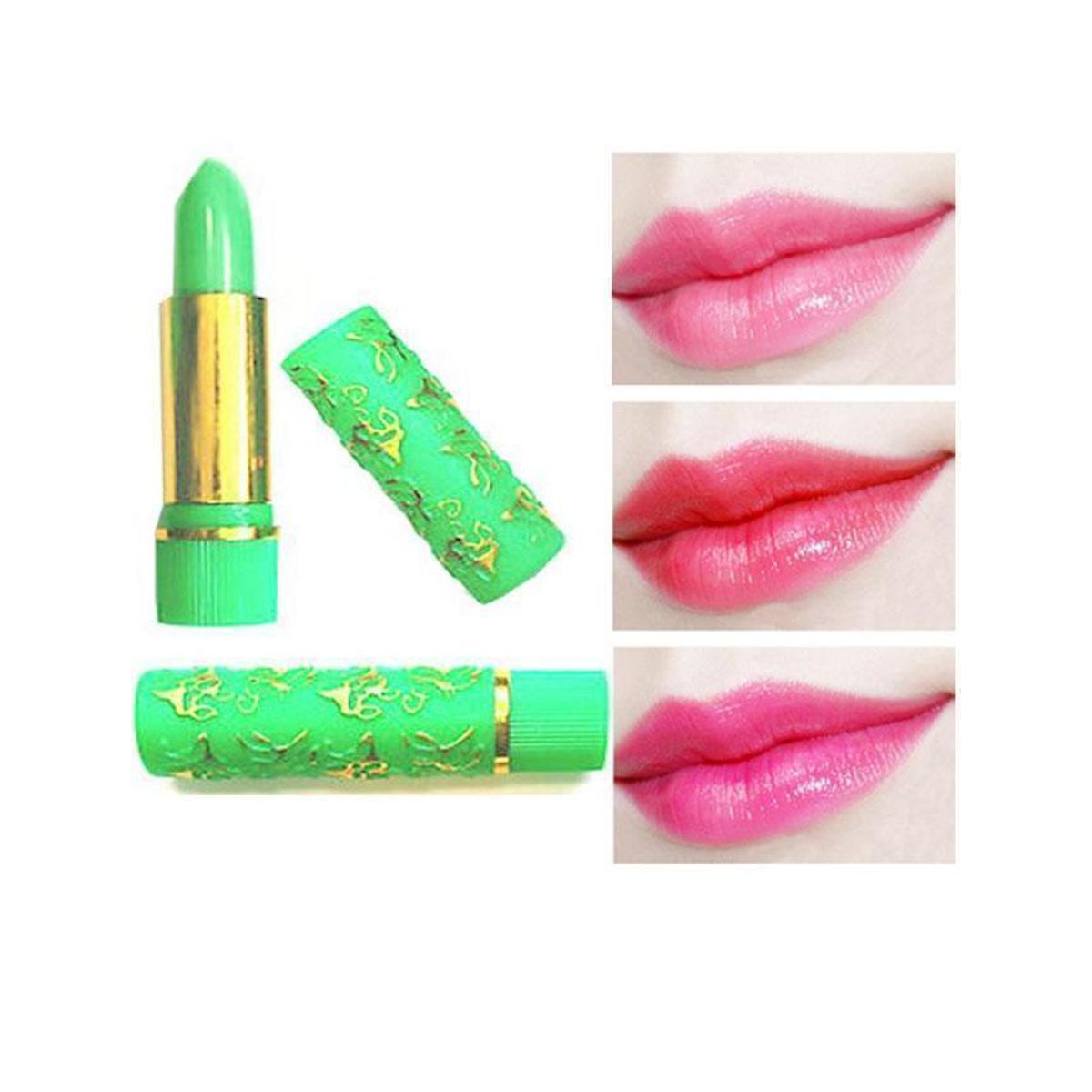 Golden Pink Lipstick - Green
