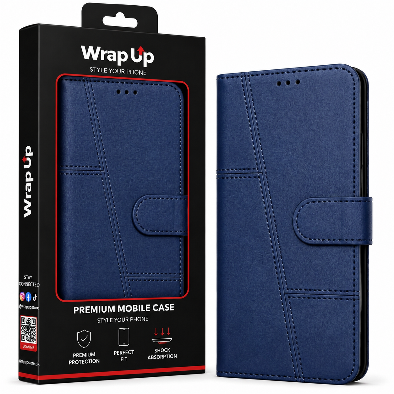Oppo A5 Premium Leather Wallet Book Cover Case with Card Holder