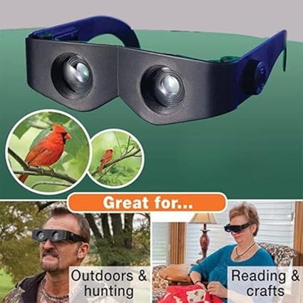 Telescope Glasses Foldable Binoculars Glassess Hands Free Adjustment Outdoor for Fishing Bird Watching Theater Opera Sports TV Sight Seeing Hiking Sewing