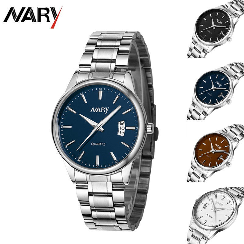 Nary Original Brand Men Watch Luxury Popular Famous Male Quartz Watches Calendar Luminous 30M Waterproof Male Fashion Casual Wrist Watch 6115S Daraz.pk