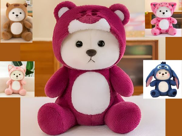 Lina Bear Plush Toy Cute Anime Teddy Bear Novel Stuffed Animal Cartoon