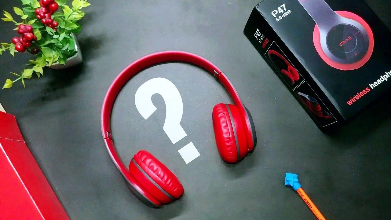 P47 Wireless Headset Bluetooth Foldable Headphone (Connect with All Smart Cell Phones / Laptops / Computer Systems).