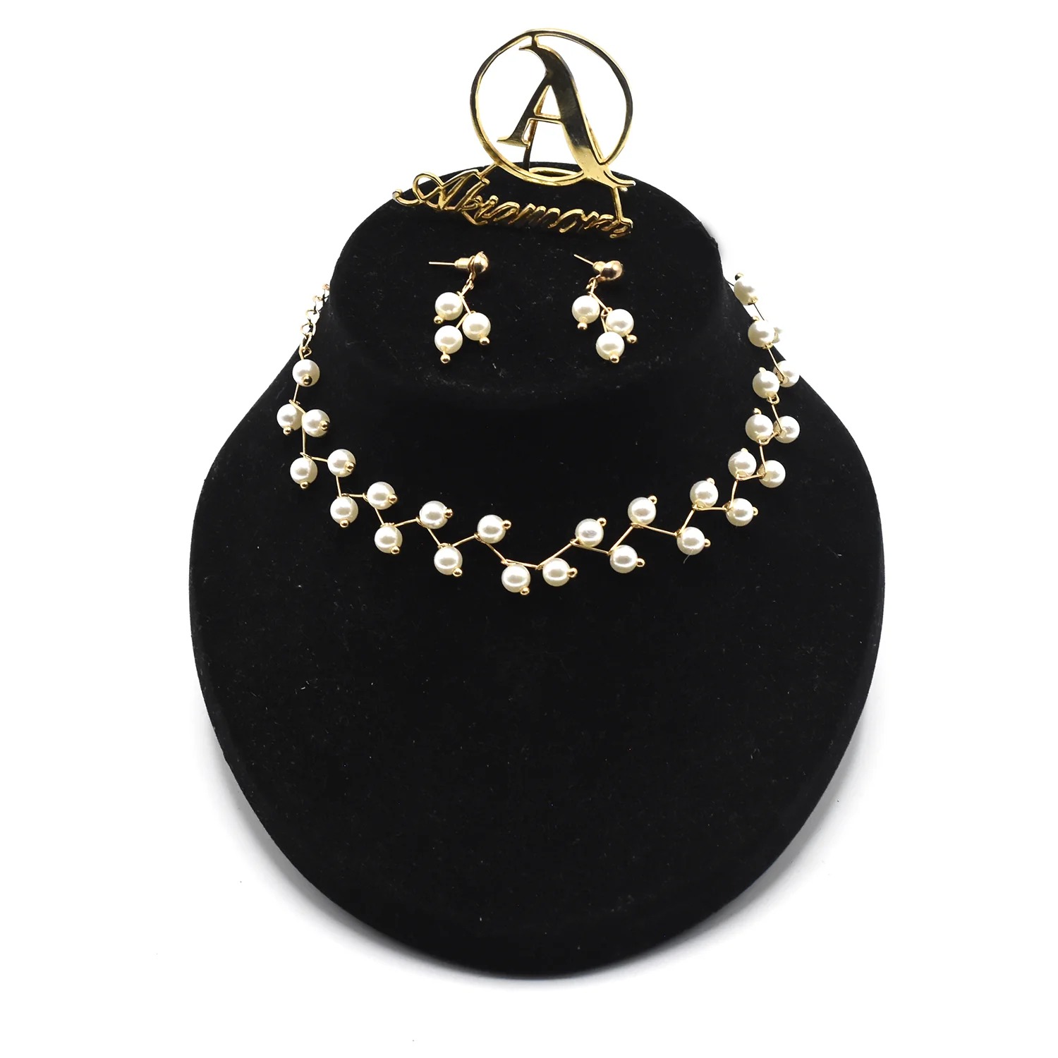 white pearl jewellery set jtfrpda1n-4
