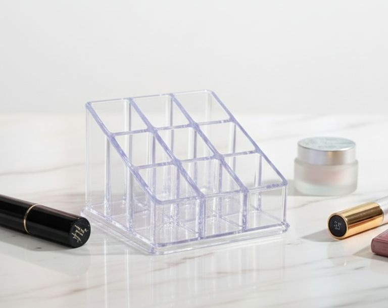 Multi-Functional Makeup Organizer with Drawer and Handle – Desktop Cosmetic Storage Box, Dustproof and Tidy Display Case