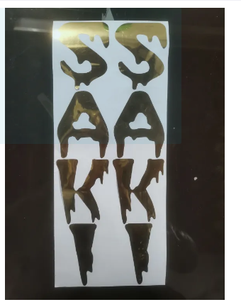 Stickers SAKI Shine Golden bat Sticker for Cricket SAKI Bat Stickers In New Edition 2024