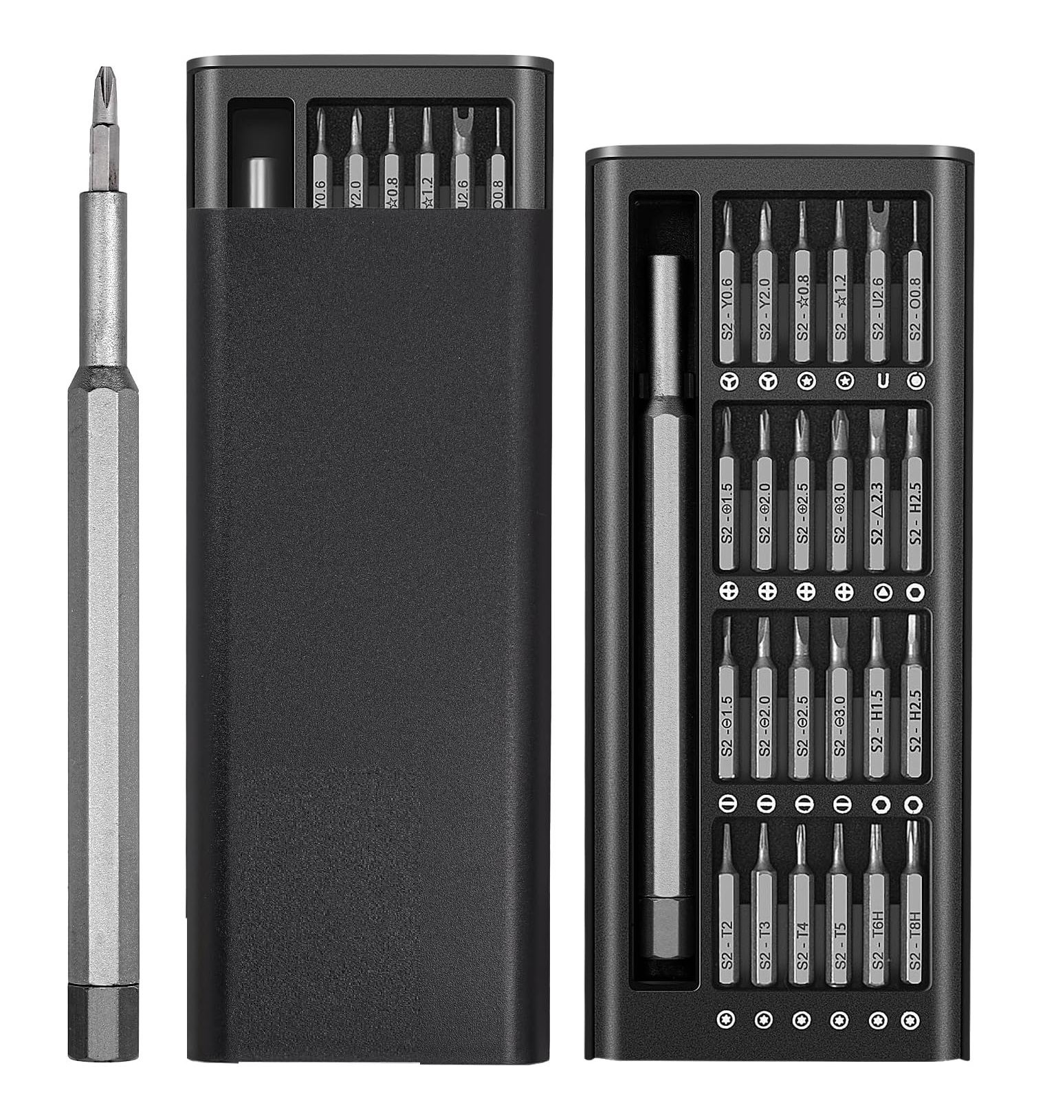 24 in 1 Magnetic Precision Screwdriver Set  Multi-Function Repair Tool Kit for Mobile, Laptop, Watch, Glasses & Electronics  Professional Precision Kit for Repairing  24 in 1 Screwdriver Kit