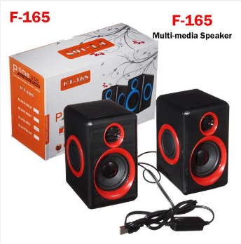 New Ft 165 Prime USB Speaker With Heavy Bass,Subwoofer, Volume Control, 3.5mm Audio, USB Wired Powered Built-in Four Loudspeaker Diaphragm Multimedia Speaker for PC/Laptops/desktop/ Computer