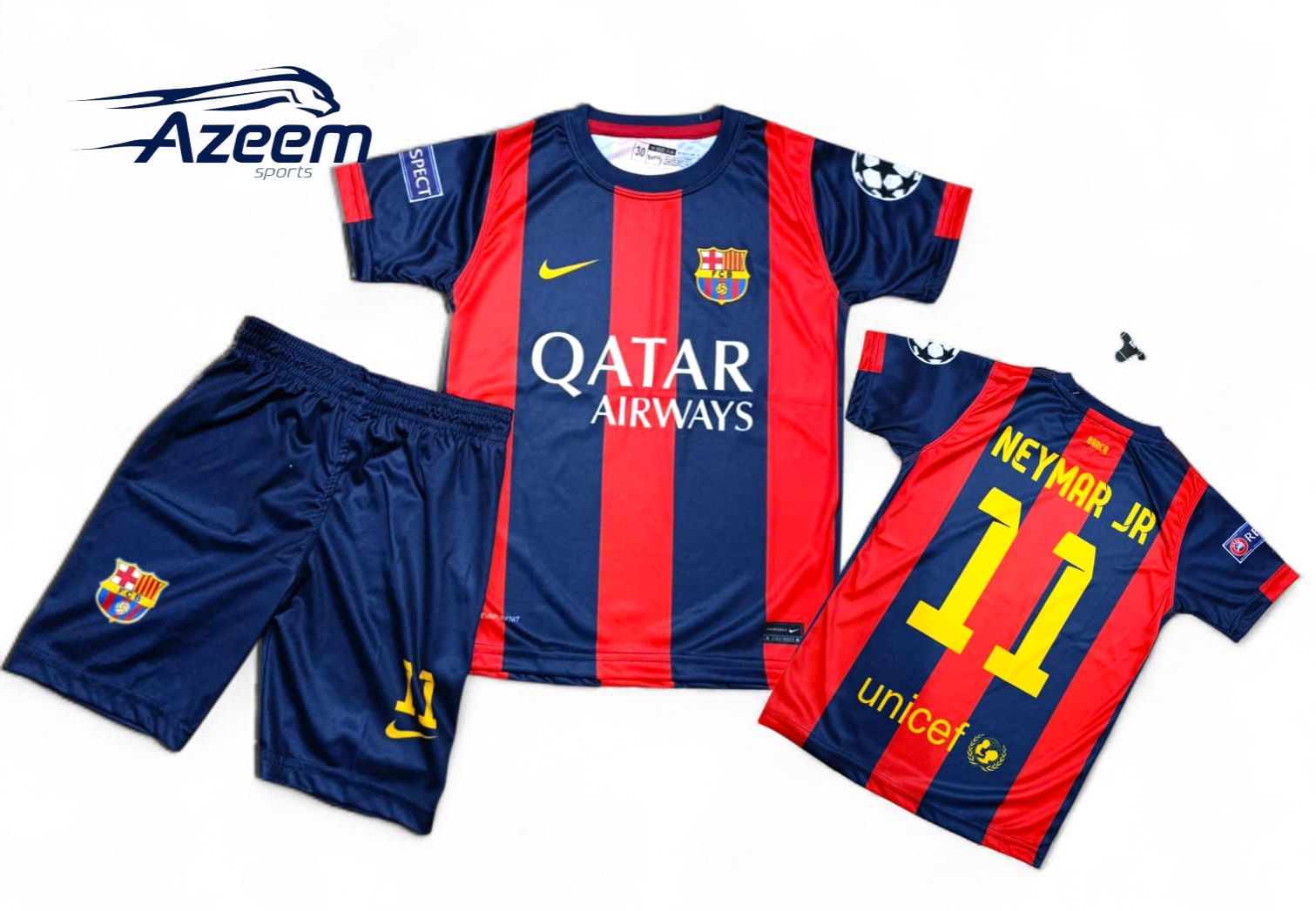Neymar  barcelona football soccer  kit  for  kid