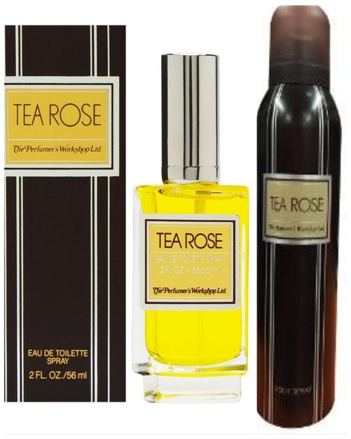 Pack Of 2 Tea Rose 56Ml Perfume And Body Spray Deodorant For Women