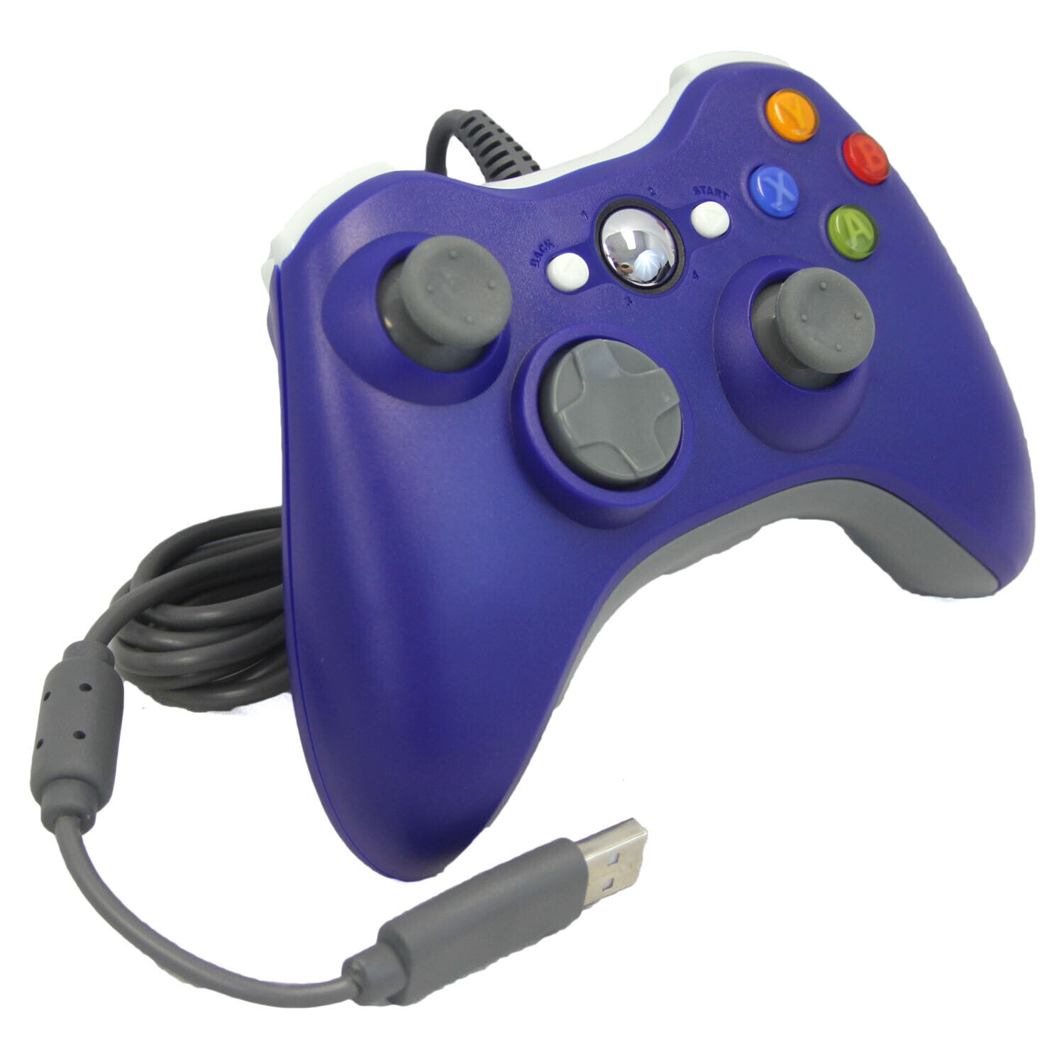 Xbox 360 Controller for Windows & Xbox 360 Console Wired USB Joystick Support PC Laptop [BLUE]