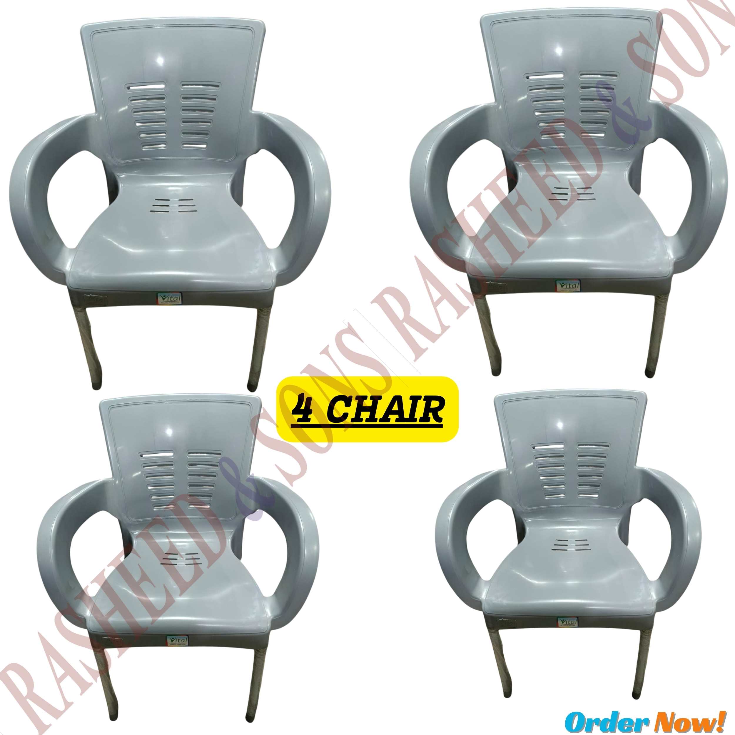Relaxo High-Back Plastic Lounge Chair – Durable Indoor and Outdoor Seating with Ergonomic Design Plastic Chair Dining Chiar Outdoor Chair