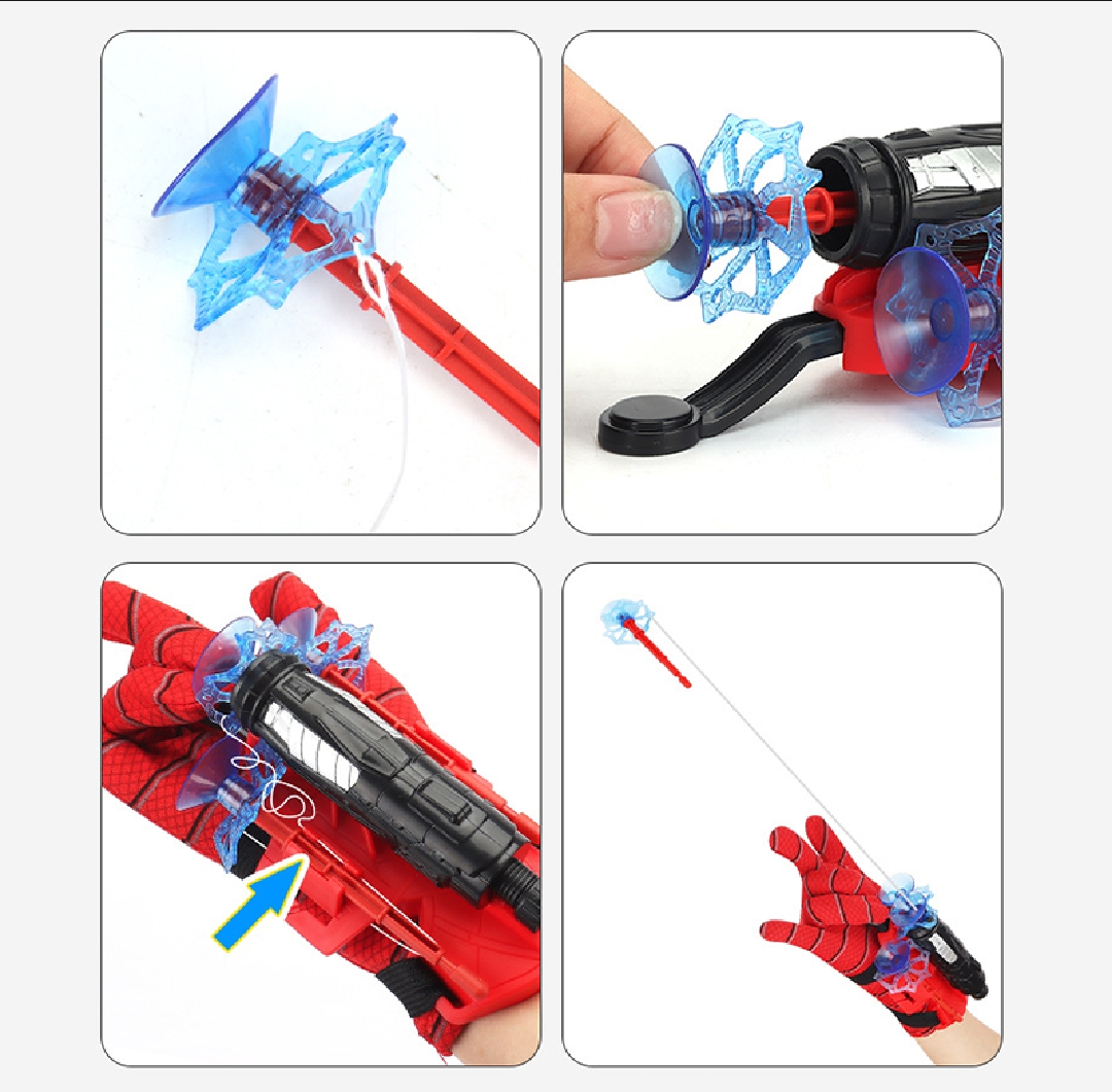 Ultimate Kids 2024 Web Shooter Super Hero Toy Set Action Figure Fun Spider Gloves Man Web Shooter for Kids, Launcher Spider Kids Plastic Cosplay Glove Action Hero Launcher Wrist Toy Set Funny Decorate Children Funny Collectible Educational Toy + free ship