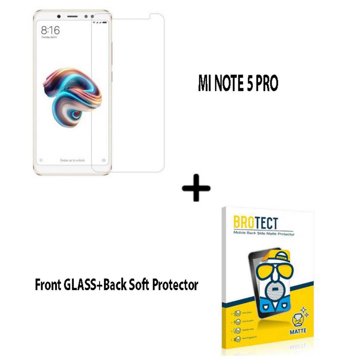 Screen Protector Redmi Note Pro Front Glass Flipkart Matte Finish