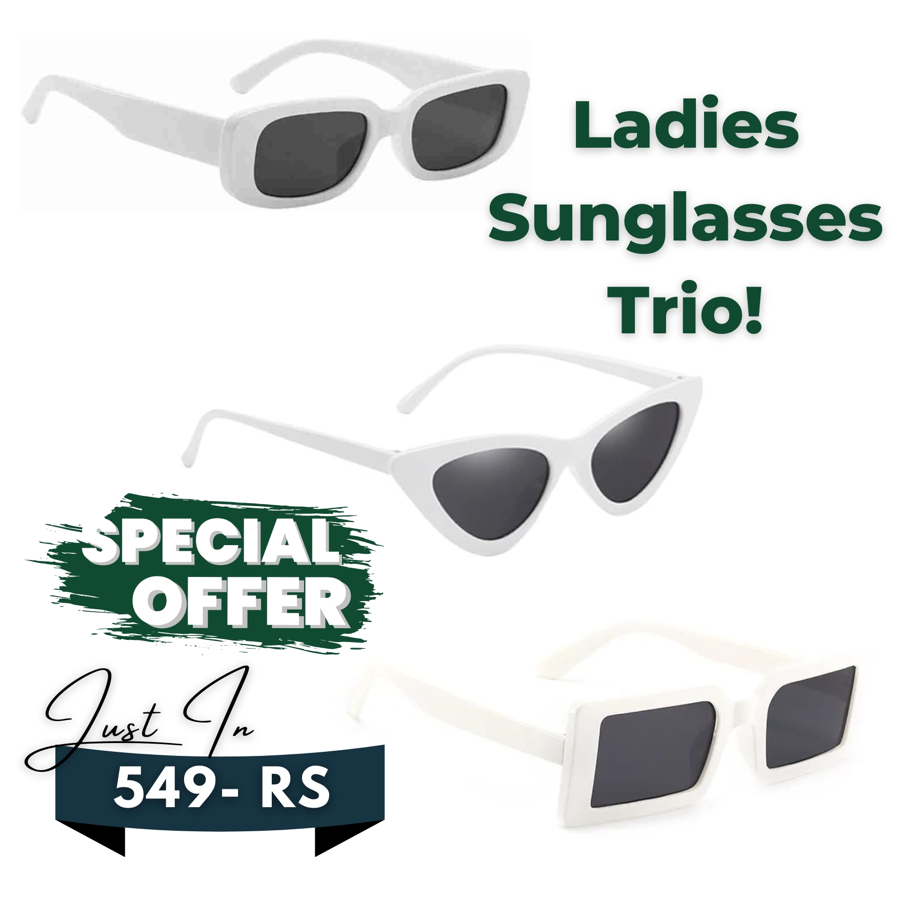 3 of Pack Men and for Women Aesthetic Vintage Sun from Protection of Glasses Classic Retro Square Glasses Men and for Women Vintage Square Glasses Girls and for Boys