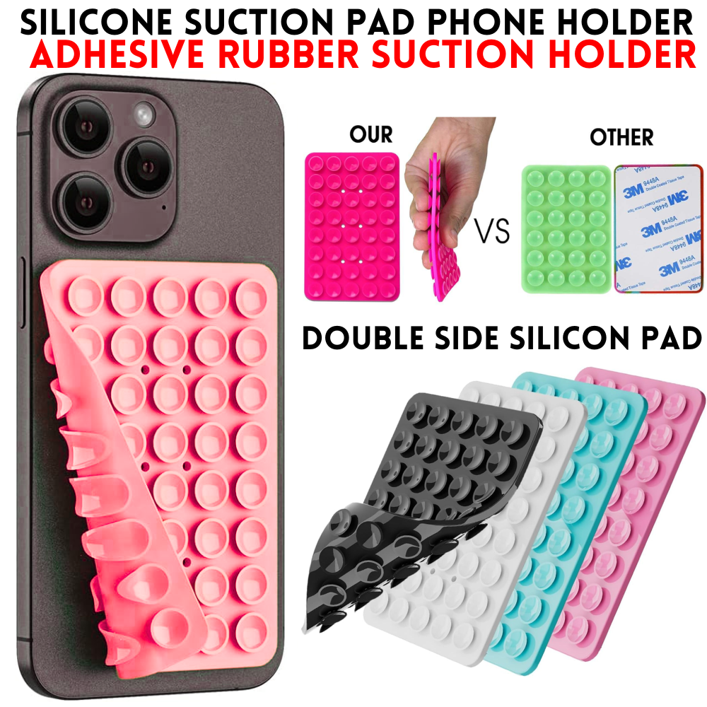 Silicone Suction Pad Phone Holder Self-Adhesive Rubber Mat 8x5.5cm price in Pakistan