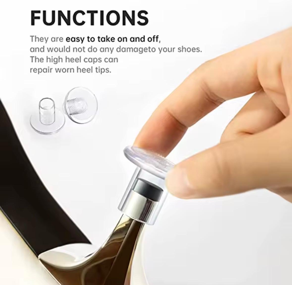 1 pairs shoes high heel stoppers cover protectores tacones de salto stiletto heel protectors dance party shoes shoes protector