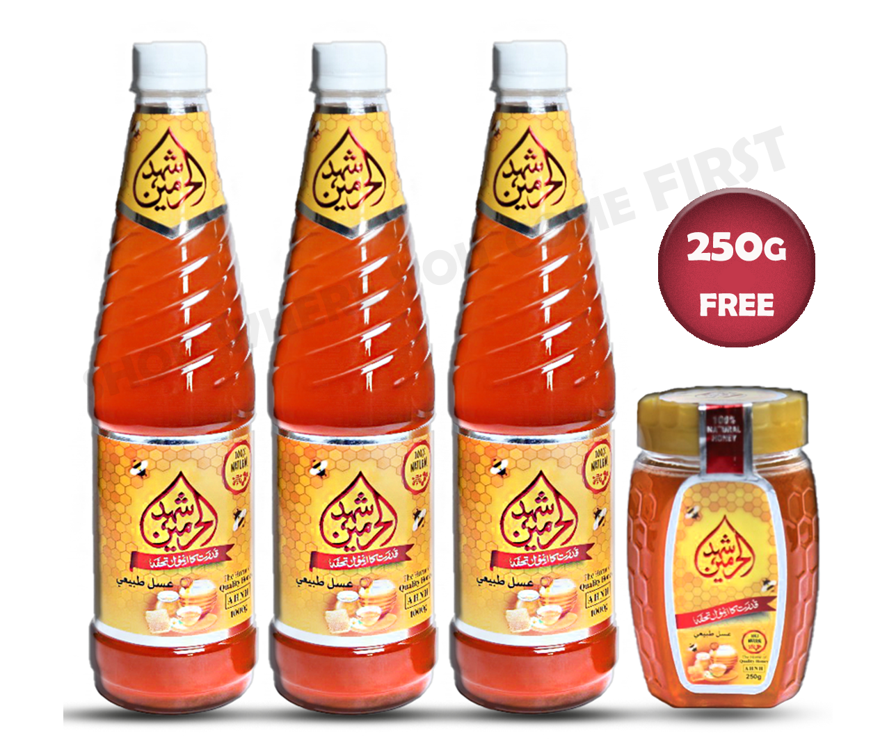 High Quality Honey 3-kg With 250g Free Jar Gift