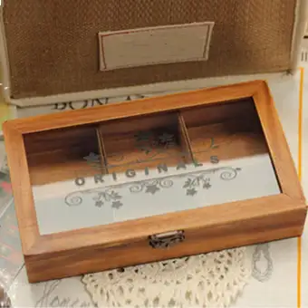 Vintage Wooden Jewelry Storage Box Clear Cover Tools Diy Holder Organizer Craft Case Buy Online At Best Prices In Pakistan Daraz Pk