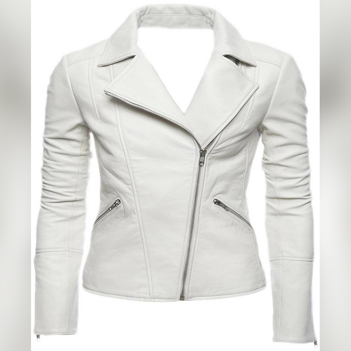 white motorcycle leathers