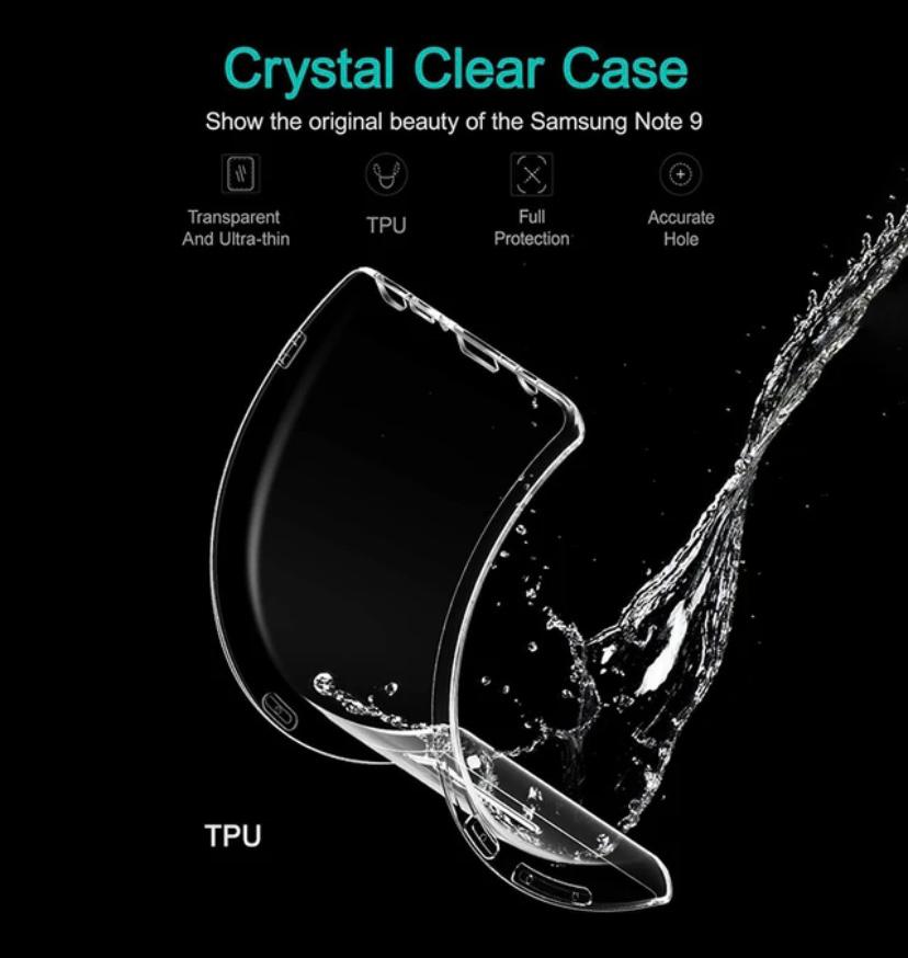 Samsung Note 9 Transparent Soft TPU Shockproof Silicone Back Cover