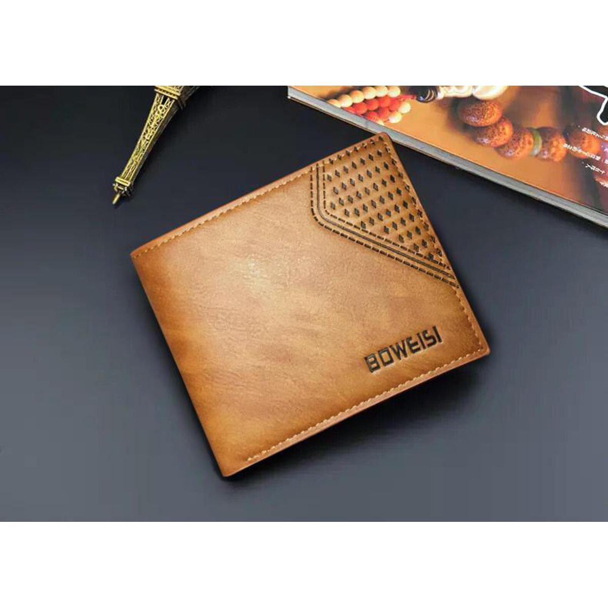 New Men PU Leather Wallets Short Bifold Men Purses Money Bag Coin Card Holders Male Slim Wallet Luxury wellet Bag
