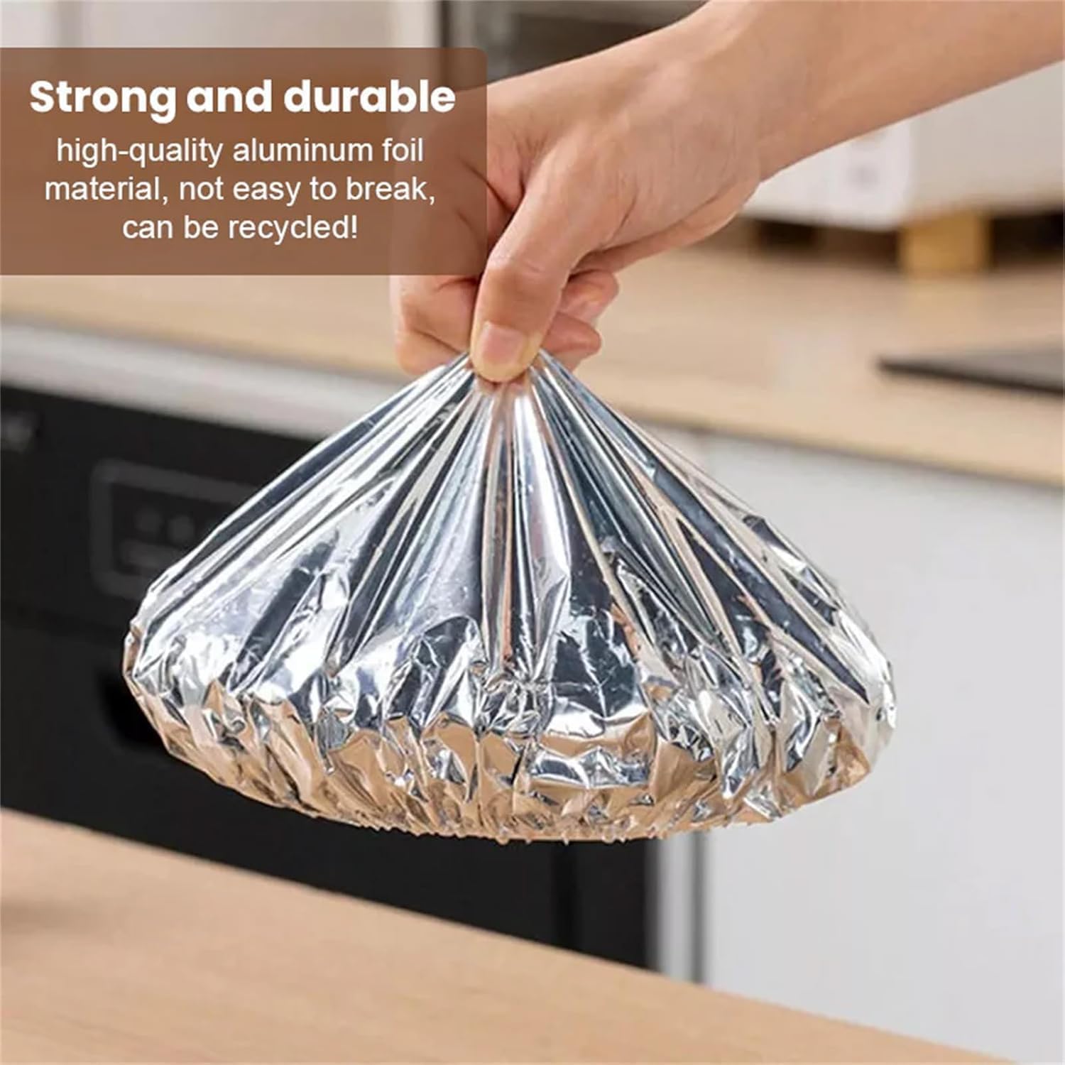 10 Pcs Aluminium Foil Food Cover, Repeatable Insulation Foil Fresh Keeping Bag For Kitchen 18 10 Pcs Aluminium Foil Food Cover, Repeatable Insulation Foil Fresh Keeping Bag For Kitchen